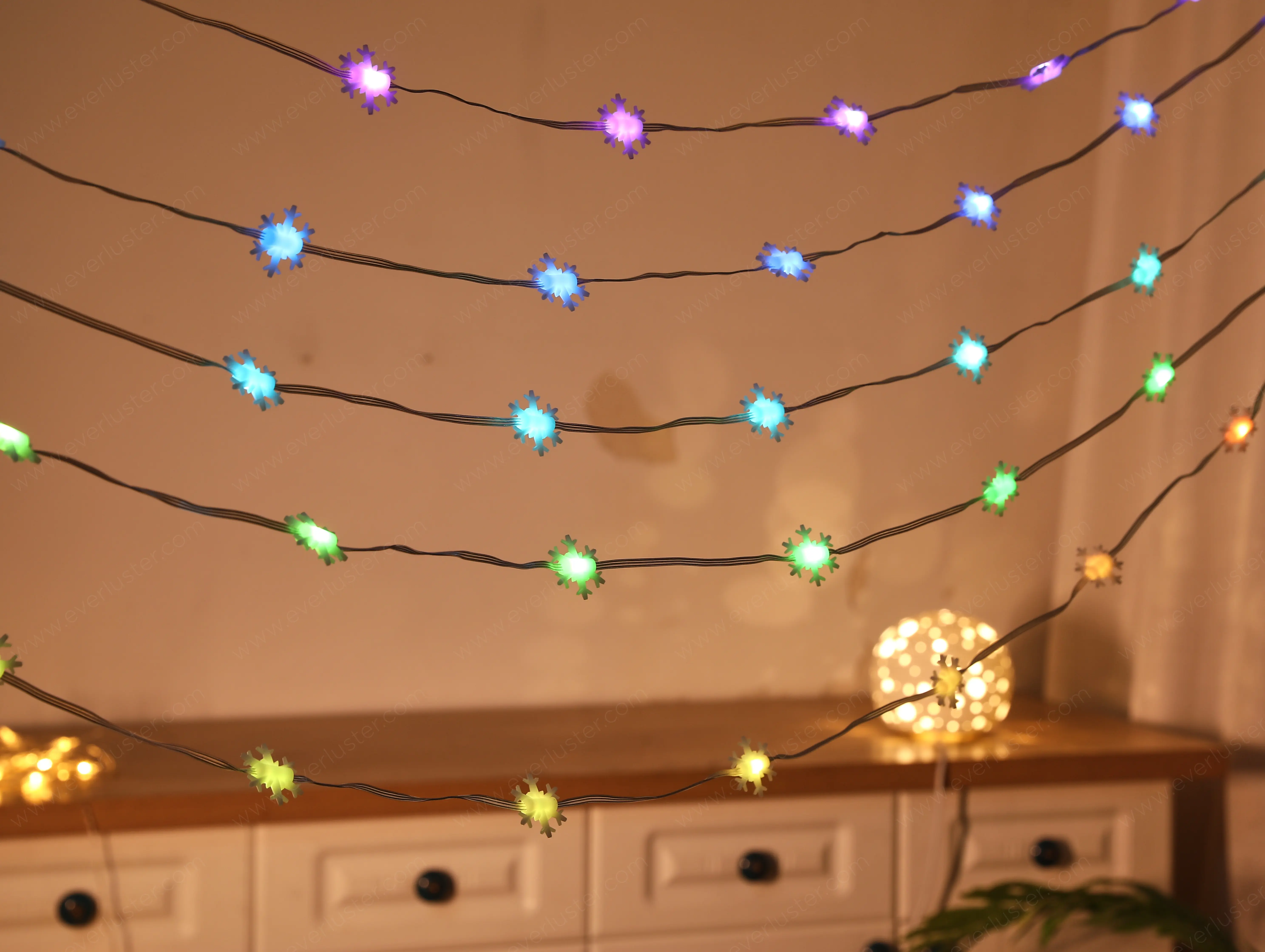 Newest Christmas string light fasion-Snowflake symbol