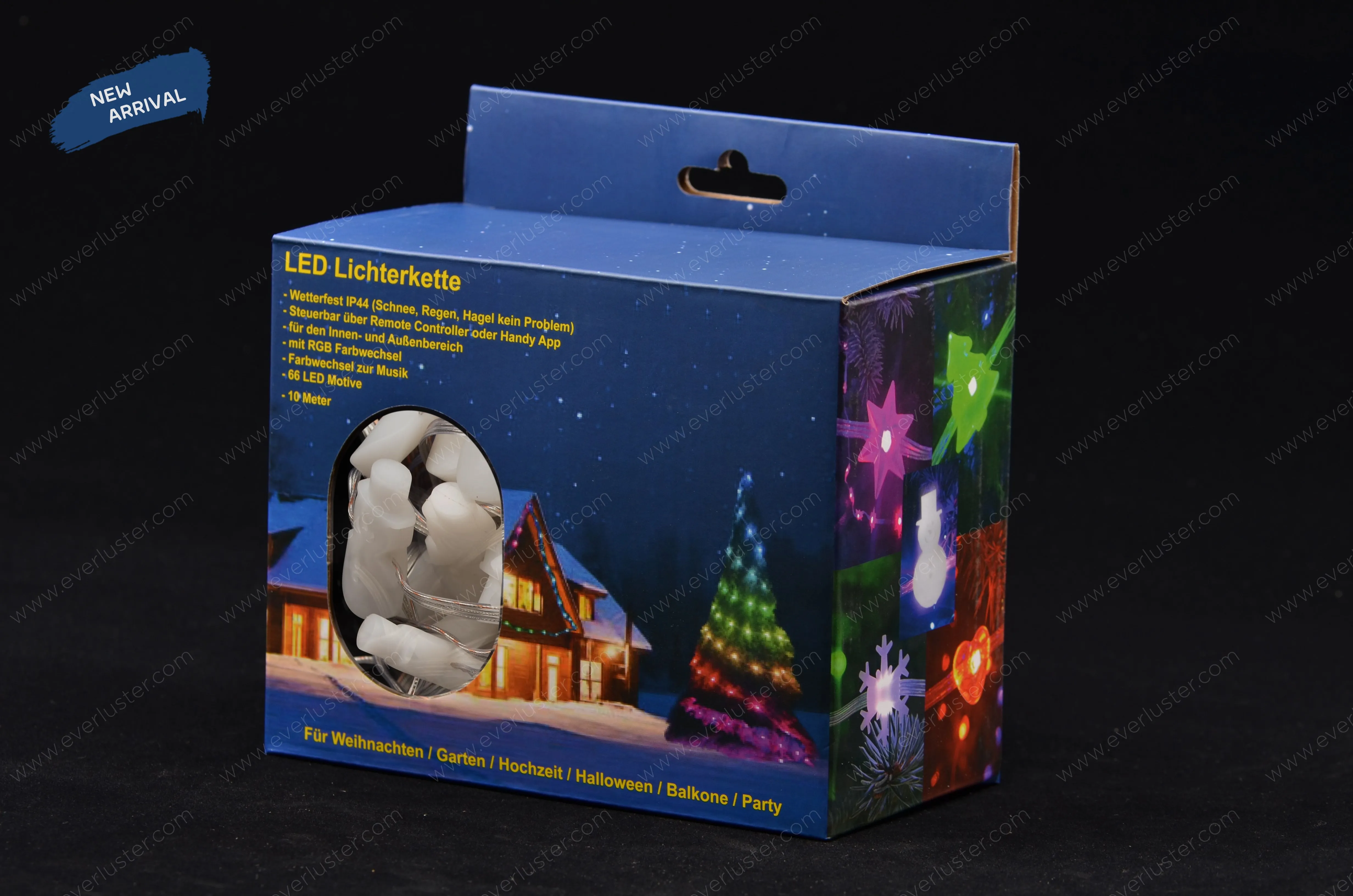 Cute snowman Christmas string lights