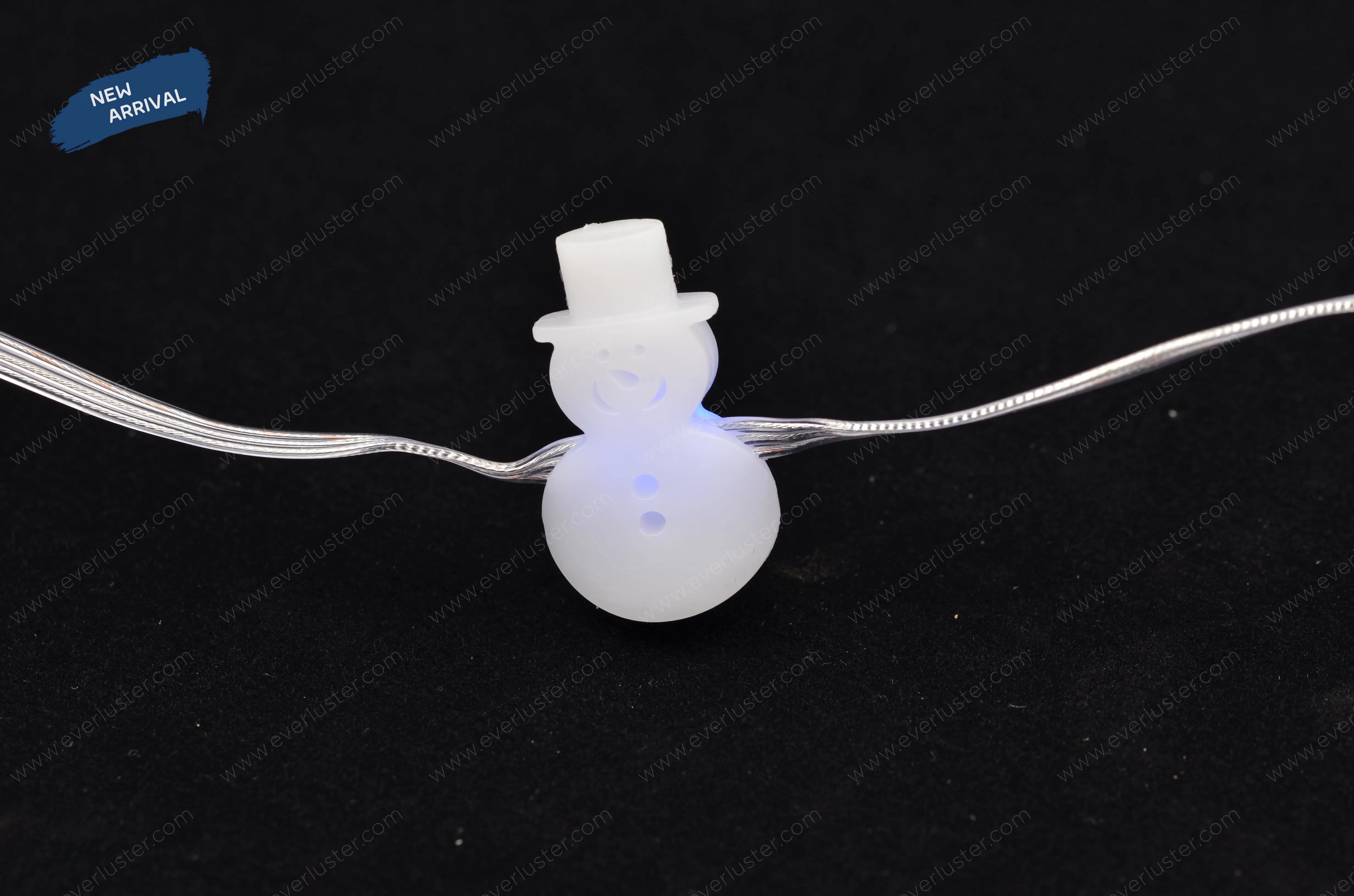 Cute snowman Christmas string lights