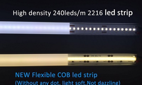 Vergleichen Sie neue COB Streifen mit dem traditionellen SMD-LED-Streifen.