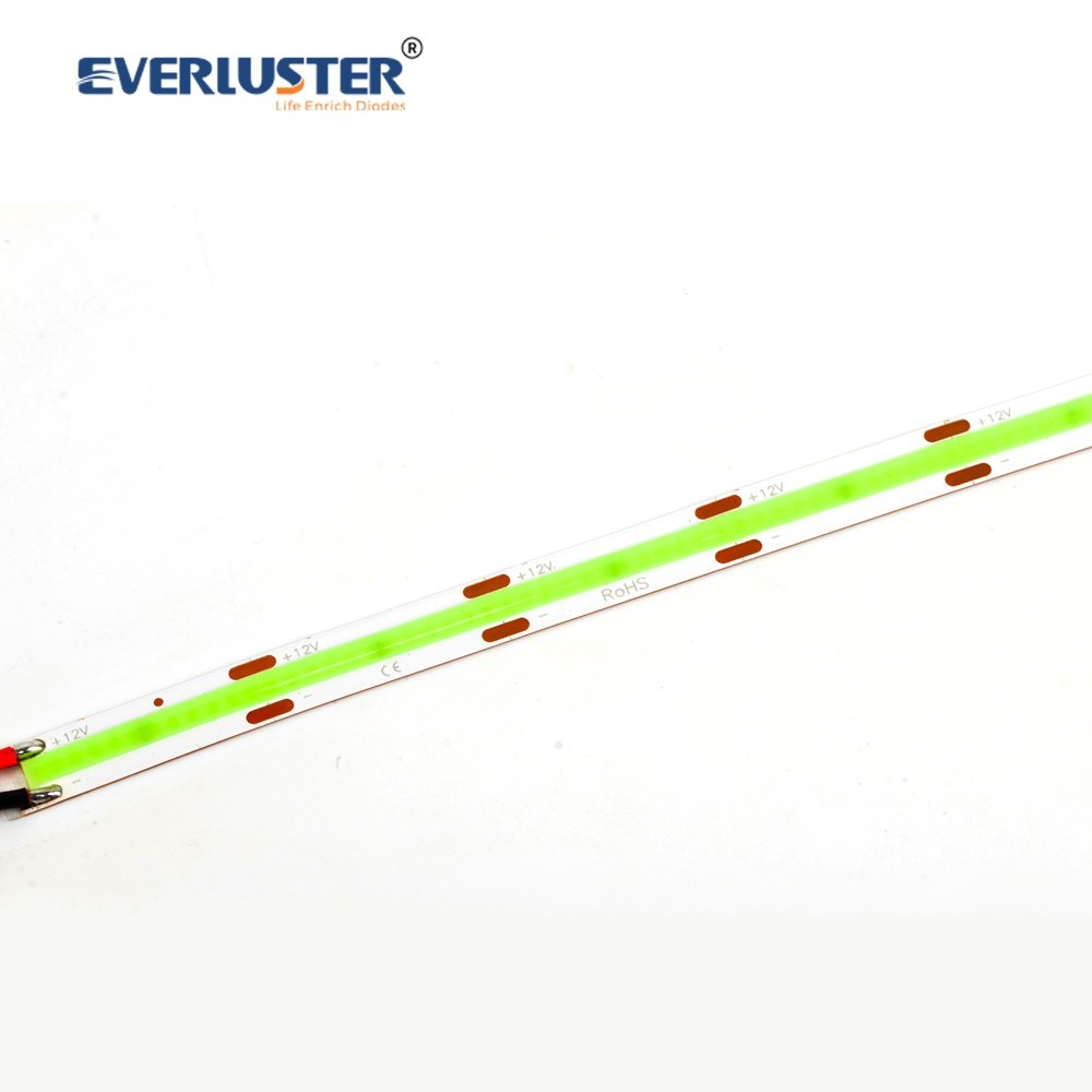 Einfarbige Serie – COB-LED-Streifen in grüner Farbe