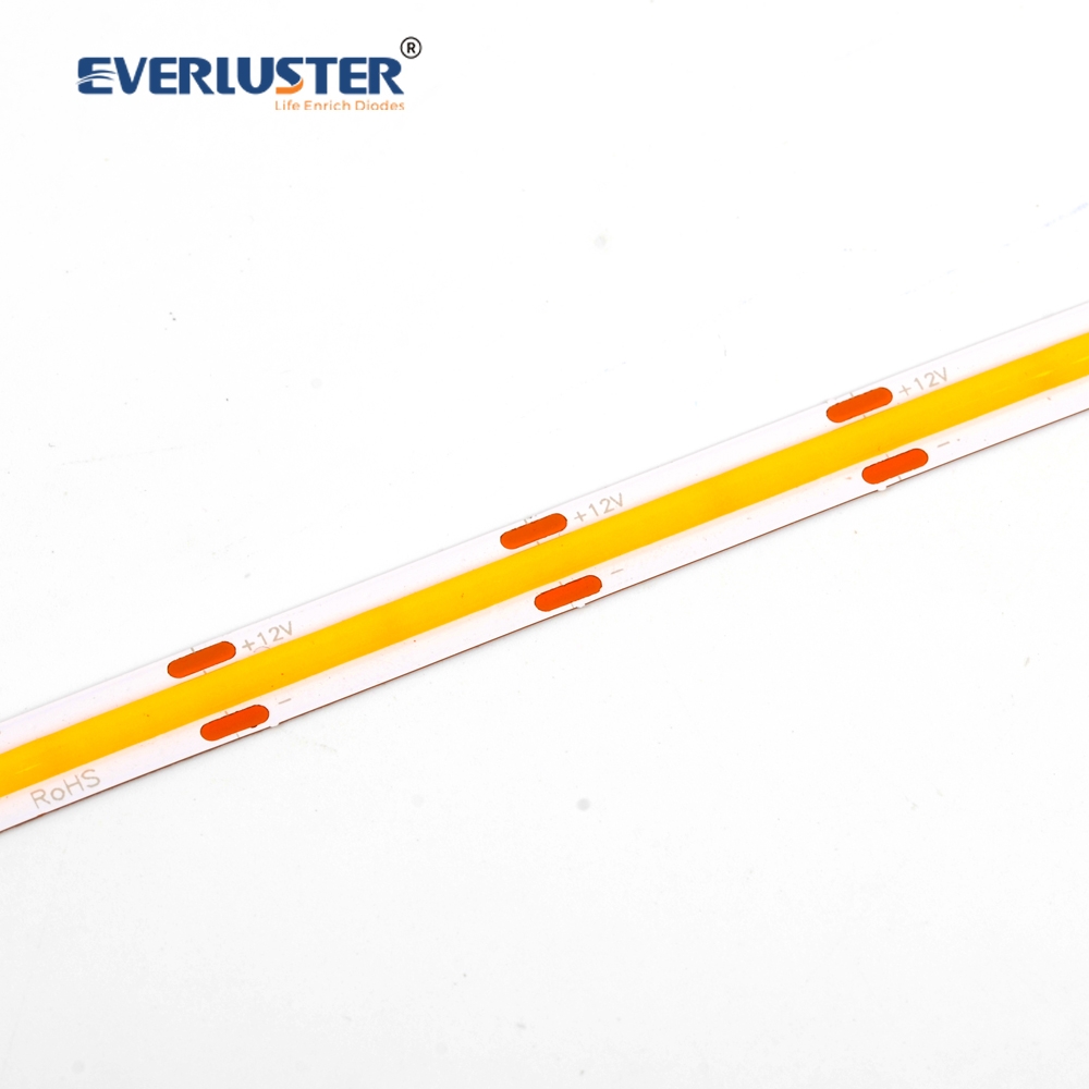 Einfarbige Serie – LED-COB-Lichtstreifen in bernsteinfarbener Farbe