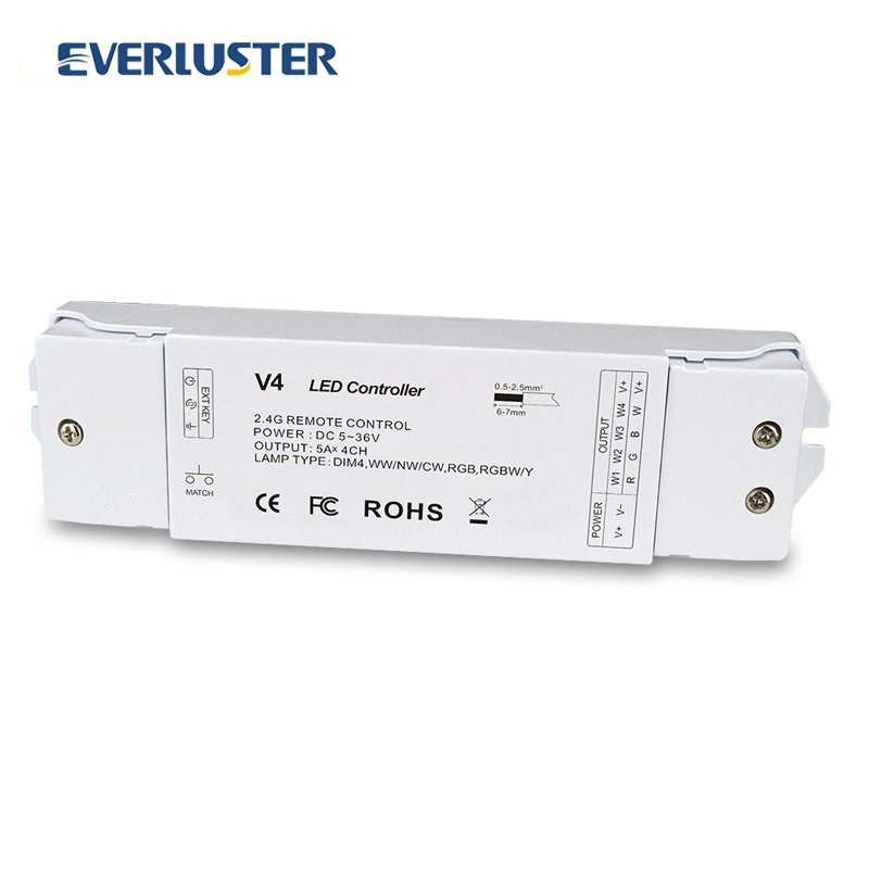 V4 4 Channel RF controller for RGBW